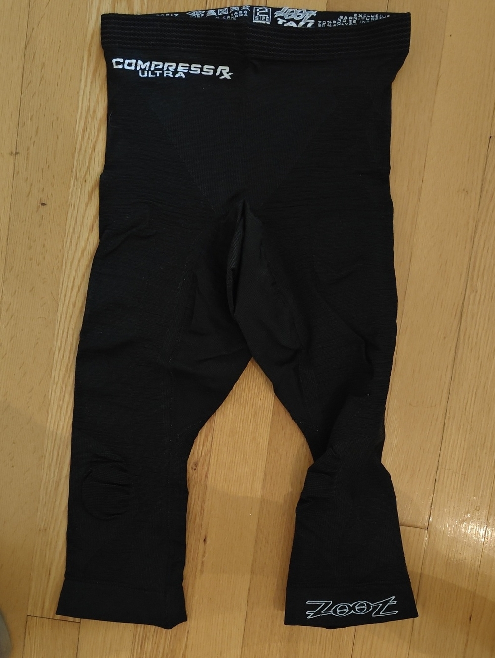 Zoot Black CompressRx Ultra Cropped Compression Tights